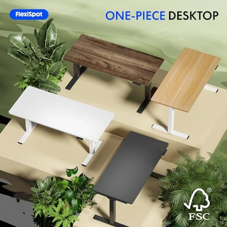FLEXISPOT stabile Tischplatte 160x80 cm 2,5 cm stark - DIY Schreibtischplatte Bürotischplatte Spanholzplatte FSC-zertifizierte – Bild 3