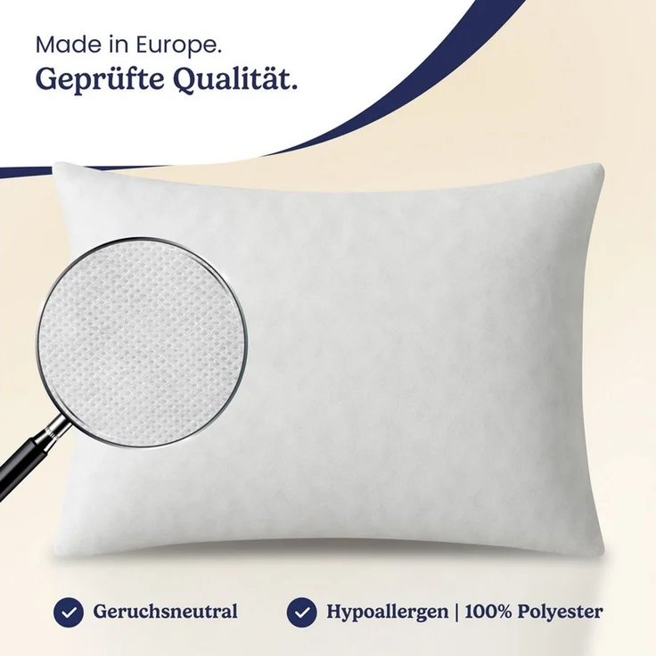 Gentle North Microfaserkissen Kopfkissen Set 2er 4er 6er – Deko- & Füllkissen – Waschbar 40°C – Bild 2