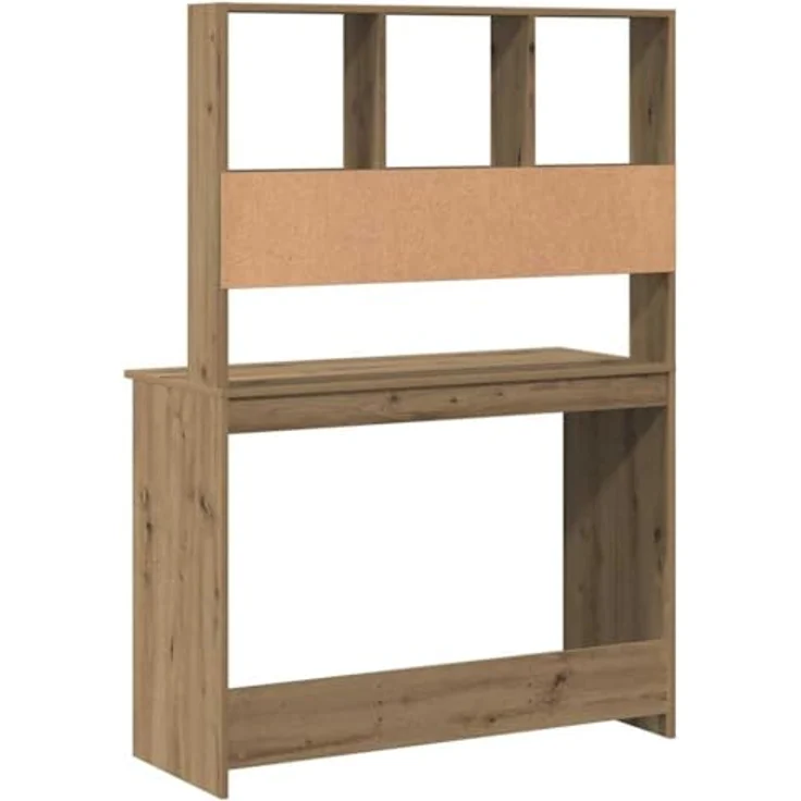vidaXL Schreibtisch mit Regal Artisan-Eiche 102x45x148cm Holzwerkstoff 855835 – Bild 8