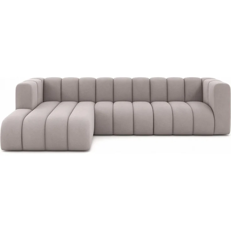 Kaiser Möbel Ecksofa Moderne aus Veloursstoff Salvador Grand L 318 cm, Ecksofa, Tiefe Sitzflächen,Premium-Velours Salvador,Design Soft-Cube – Bild 2