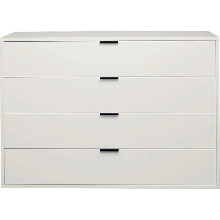 Kommode Erna 119x45x87 Kreidegrau matt Lack 14721