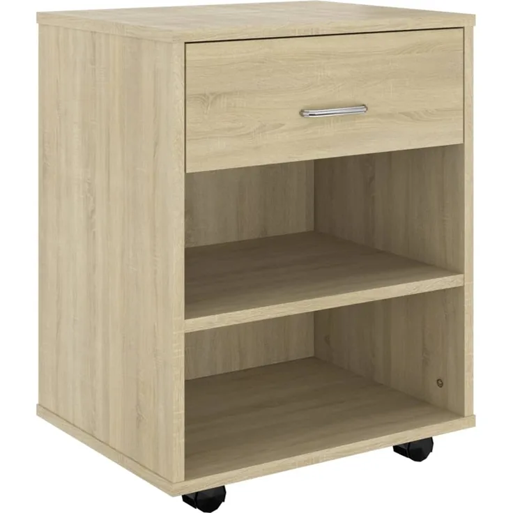 vidaXL Rollschrank Sonoma-Eiche 46x36x59 cm Holzwerkstoff 808470