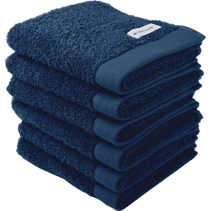 TOM TAILOR HOME Gästehandtuch COLOR BATH, Frottier (6-St), 100% Baumwolle, 30x50 cm, uni, große Farbauswahl – Bild 1