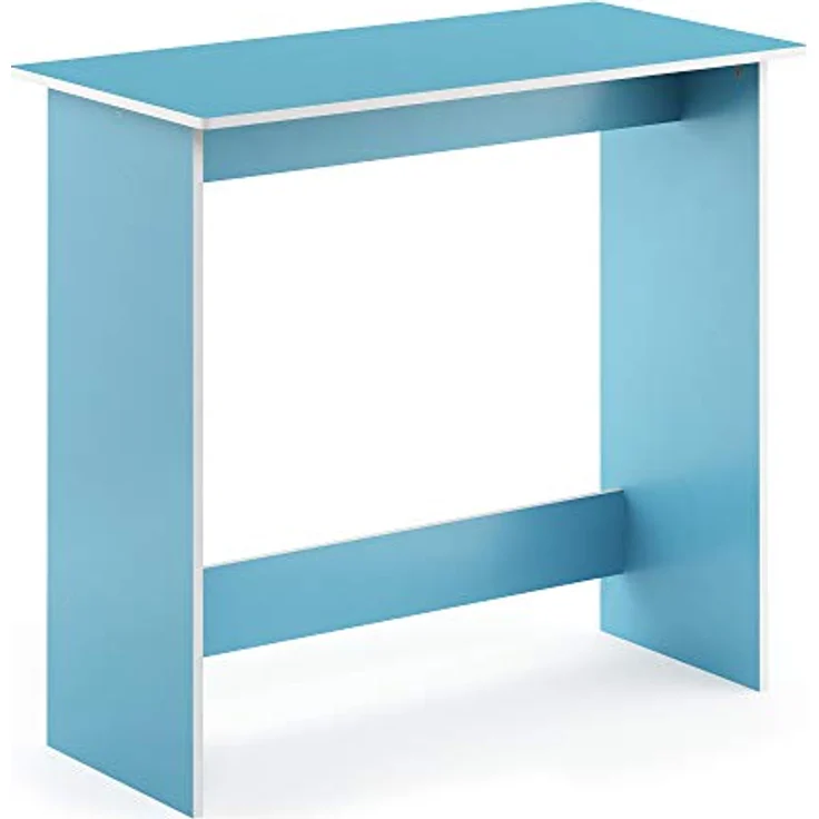Furinno Simplistic Schreibtisch, Computertisch, PC-Tisch, Bürotisch, Holz, Hellblau / Weiß, 39. 4 x 80 x 75. 7 cm – Bild 6