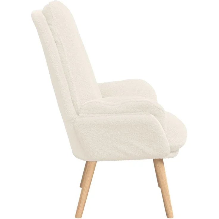 vidaXL Sessel Creme 69 x 74 x 93 cm Sherpa-Stoff 42001845 – Bild 4