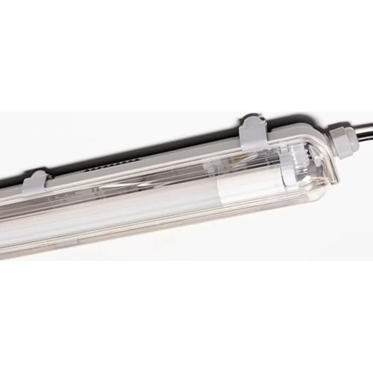 proventa LED Deckenleuchte Feuchtraumleuchte, LED, mit LED-Röhre 60 cm 9W neutralweiß IP65 – Bild 2