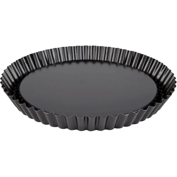 EUROHOME Backform Kuchenform rund mit Wellrand - Antihaftbeschichtung, (1-tlg), Obstkuchenform rund - Backform Kuchen antihaft