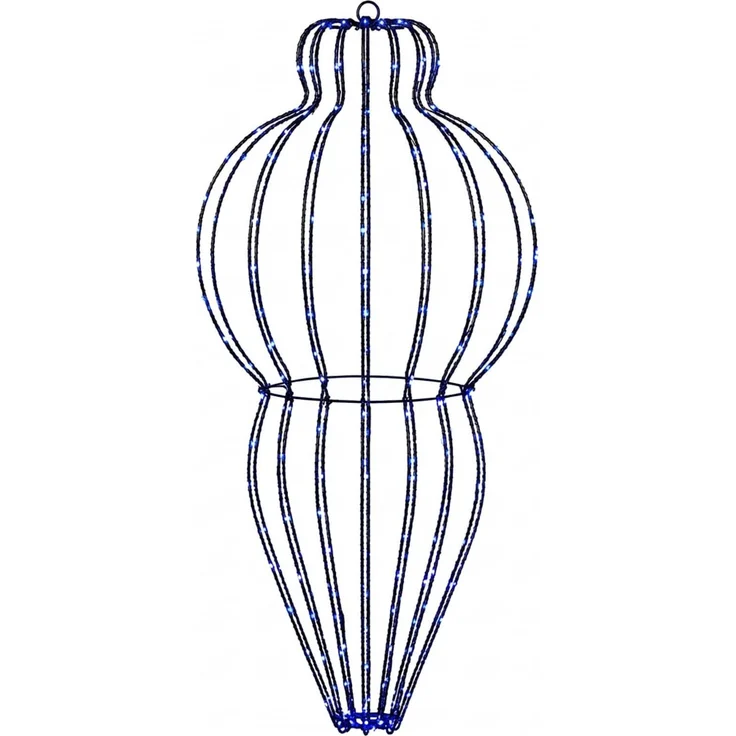 vidaXL Weihnachts-Finial-Licht 2 stk. 640 LEDs Blau 42049759 – Bild 4