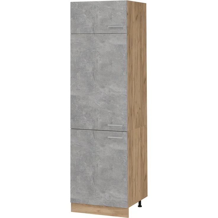 Kühlumbauschrank R-Line Beton 60 cm Vicco – Bild 1