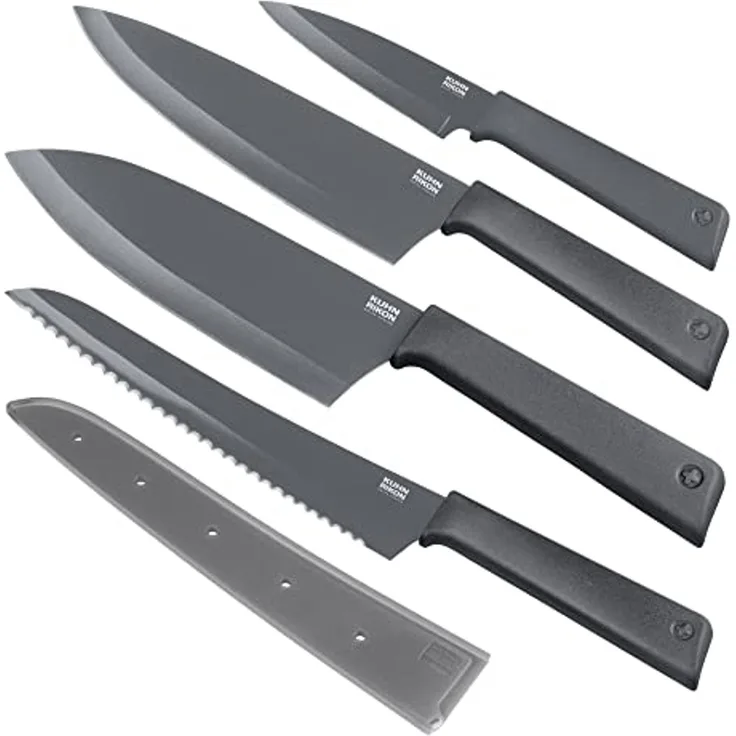 Kuhn Rikon Colori Messer-Set 4-tlg. Grau