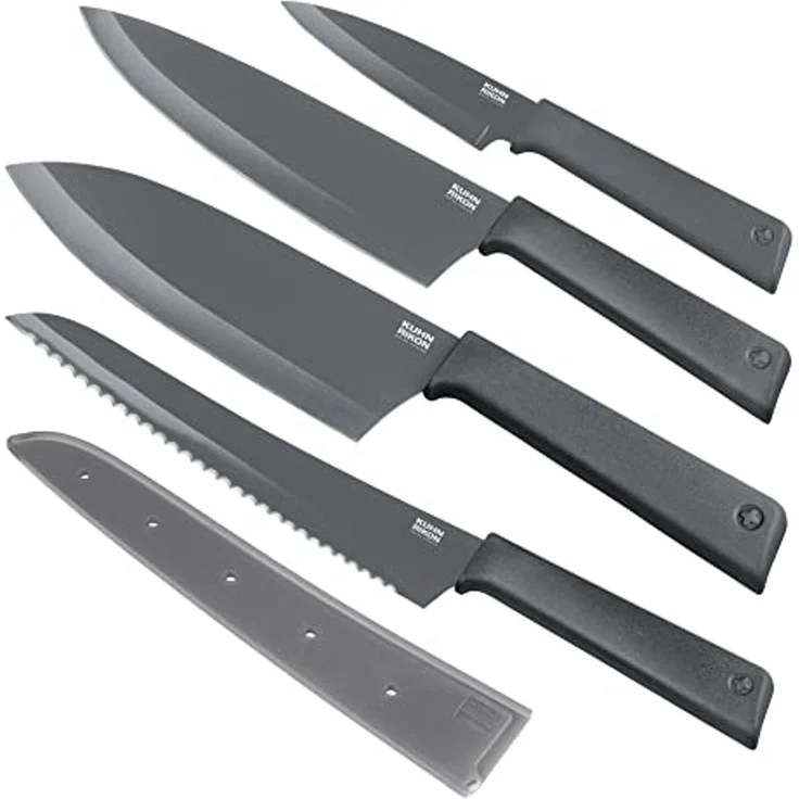 Kuhn Rikon Colori Messer-Set 4-tlg. Grau