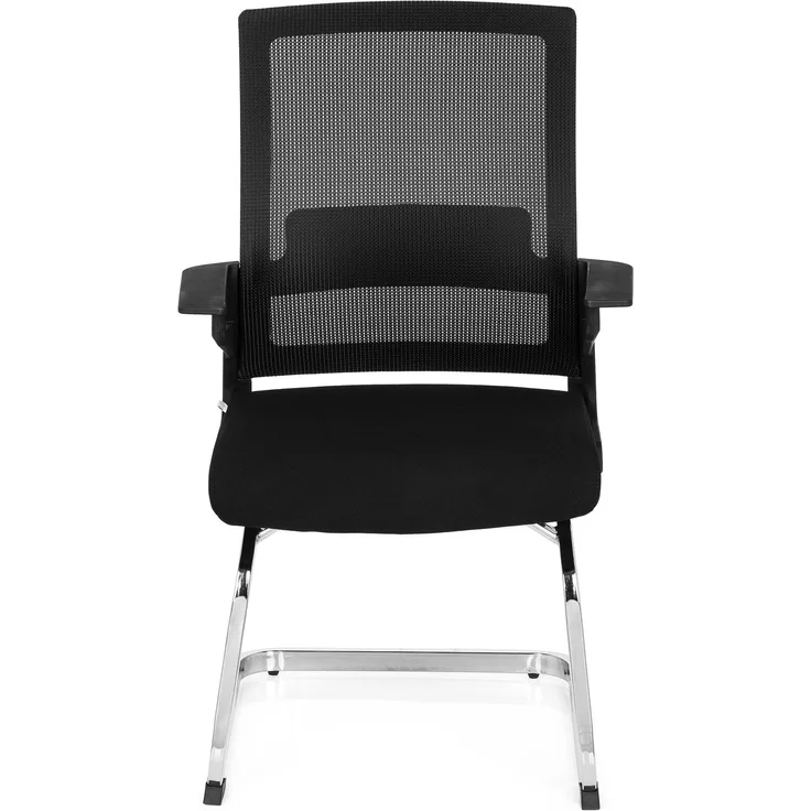 hjh OFFICE Besucherstuhl Konferenzstuhl INVENTOR V Stoff Schwarz