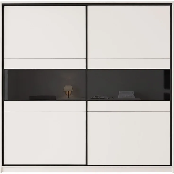 Mirjan24 Kleiderschrank Joxi 226 (Farbe: Cashmere), 220 x 65 x 226 cm