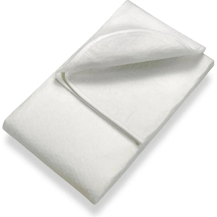 Sleezzz Basic Nadelfilz Matratzenunterlage 200 x 200 cm, Matratzenschoner zum Auflegen aufs Lattenrost, Weiß