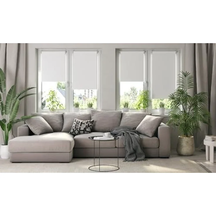 Verdunkelungsrollo Klemmfix ohne Bohren 115x210 cm Braun Verdunklungsrollo Fensterrollo Rollo Seitenzugrollo Klemmrollo für Fenster & Tür – Bild 6