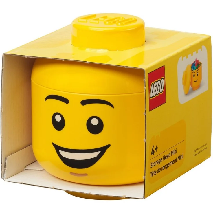 Room Copenhagen Spielzeugtruhe Room Copenhagen LEGO Storage Head "Happy Boy" – Bild 2