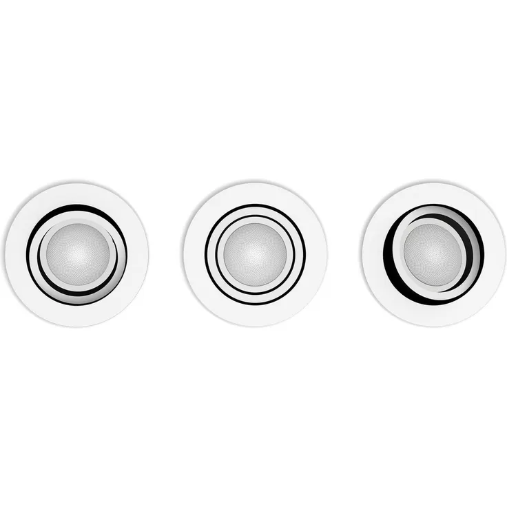 Philips Hue White&Col. Amb. Centura Einbausp 3flg weiß 3x4.2W.