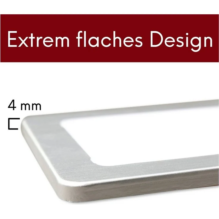 kalb LED Unterbauleuchte Silber 5W - sehr flache Küchenleuchte mit Touch-Dimmfunktion, 2er Set neutralweiß, neutralweiss – Bild 1
