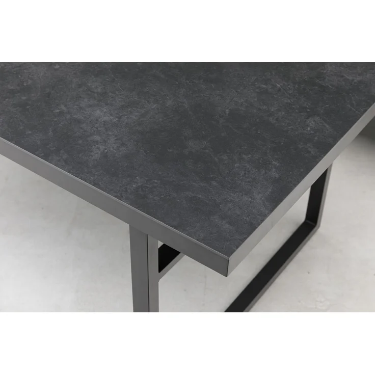 Gardissimo SAN REMO Ecklounge Gartenmöbel Sitzgruppe Sintered-Stone anthrazit – Bild 7