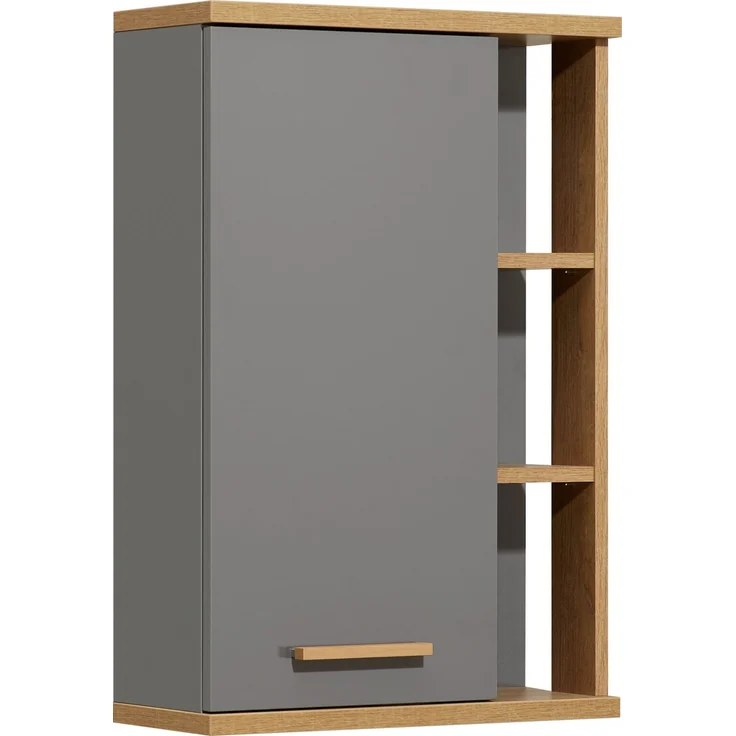Pelipal Hängeschrank, Quickset 924, Quarzgrau Glanz/Riviera Eiche, 1 Tür, 1 Regal – Bild 1