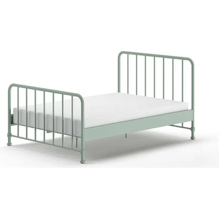 Vipack 'BRONXX' Metallbett, Olivgrün matt, 140x200 cm
