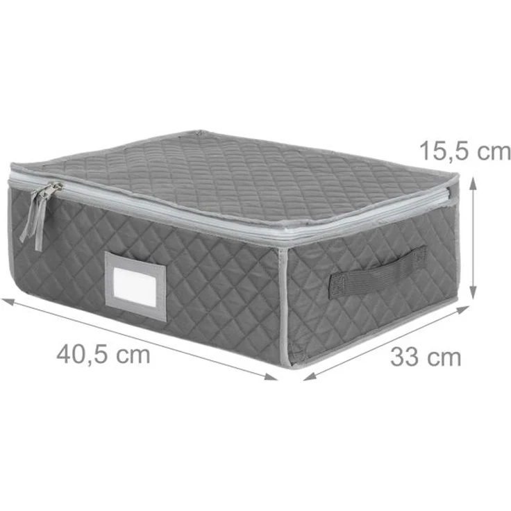 Relaxdays Aufbewahrungsbox für Geschirr Set – Bild 4