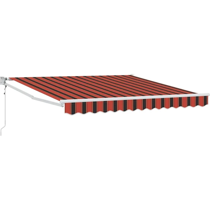 Einziehbare Markise, Sonnenmarkise Orange und Braun 300 x 250 cm – Bild 2