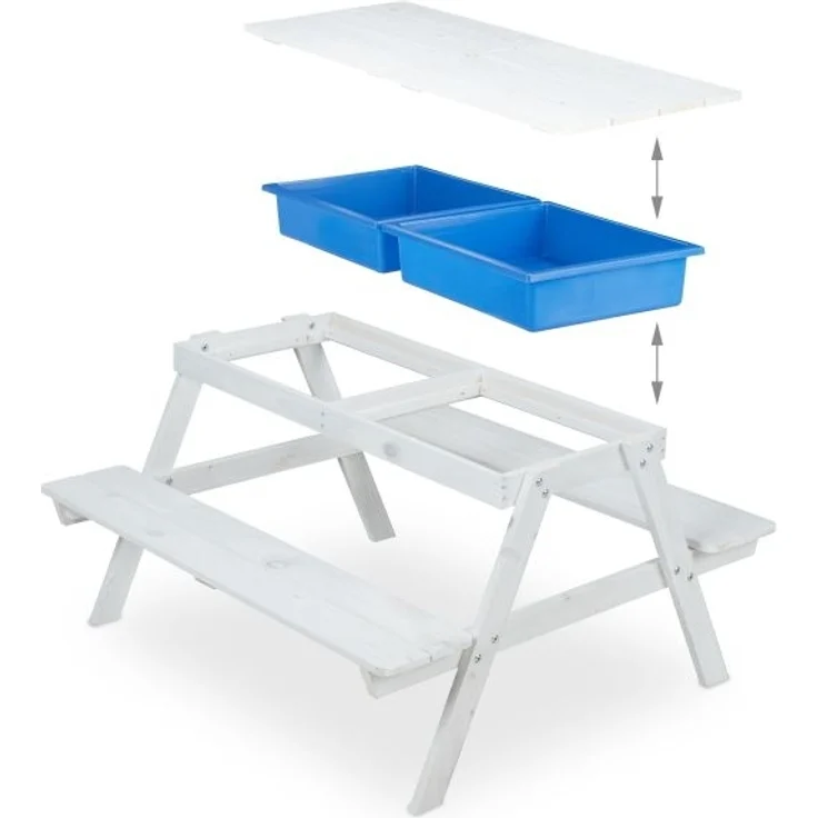 Weiße Kindersitzgruppe Holz 10038636 – Bild 7