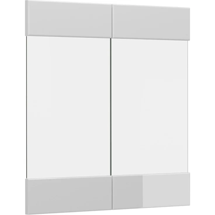 Küchenfront R-Line Weiß Hochglanz 59.2 x 59 cm Möbelfront für den Hängeglasschrank Vicco – Bild 1