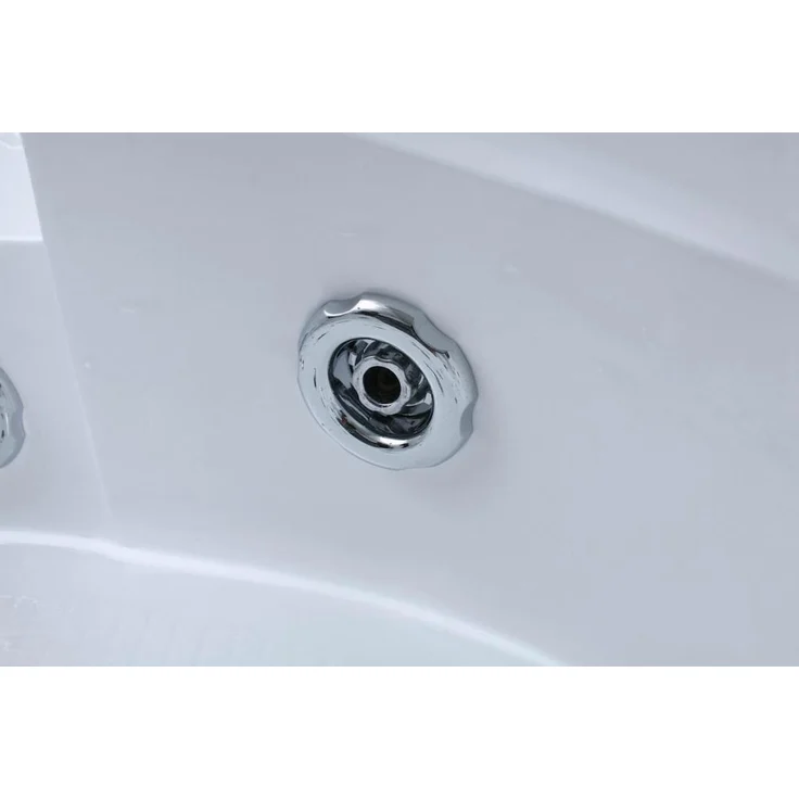 PureHaven Whirlpool 140x140 cm Wasserfall Heizung Lichttherapie Soundsystem Reinigungsprogramm Bluetooth-Soundsystem – Bild 11