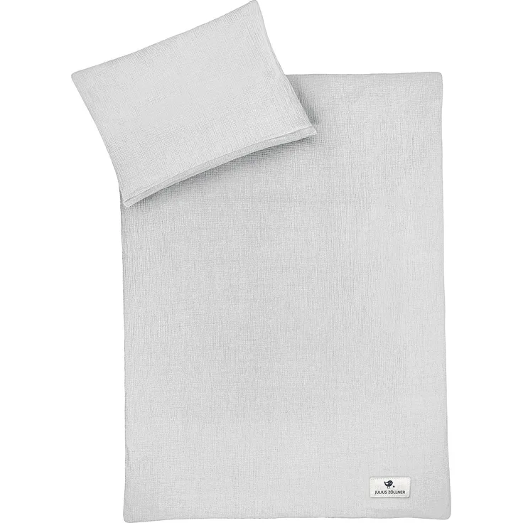 Julius Zöllner Terra Musselin Bettwäsche 100x135 cm grau