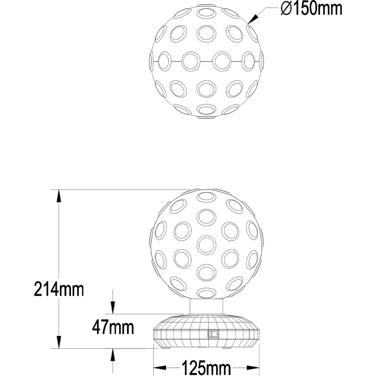 Kleine LED Tischlampe ZERO Deko Lampe Batterie- oder USB betrieben Höhe 21,5cm – Bild 10