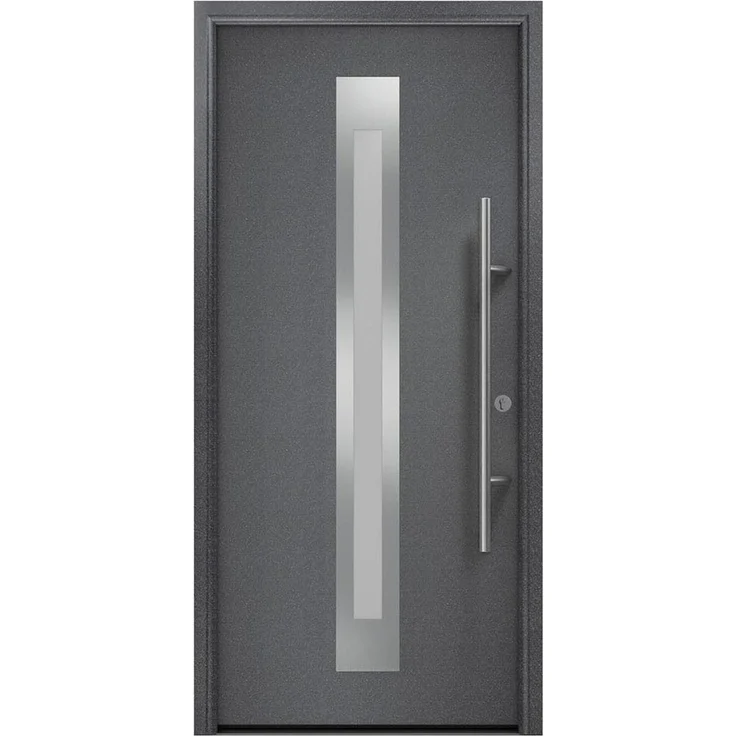 Hörmann Ecostar Haustür "ISOPRO Secur IPS 770S", anthrazit metallic (CH 703), 110 x 210 cm (B x H),DIN Rechts – Bild 1