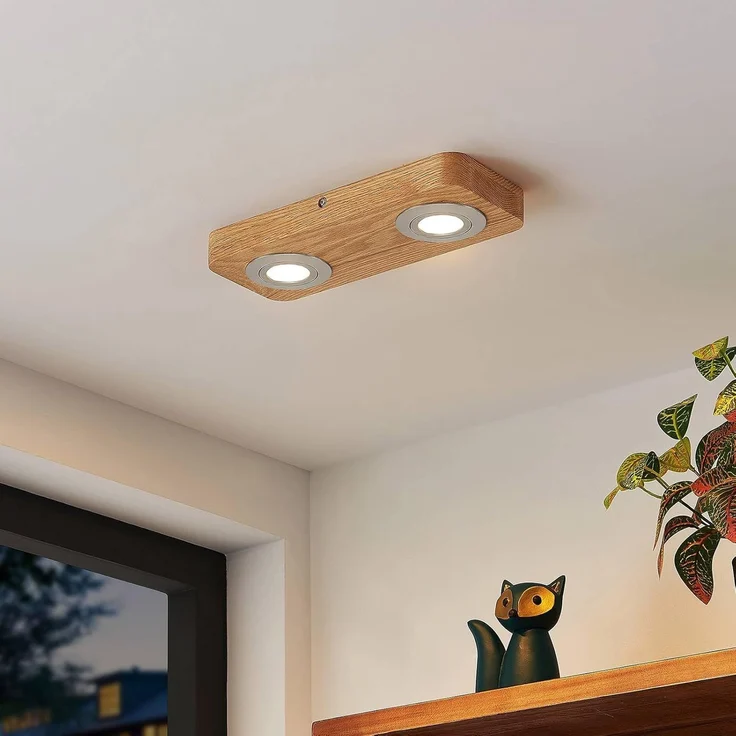 Lindby Deckenleuchten Mikari, 2 x 4,2 W LED, warmweiß – Bild 3