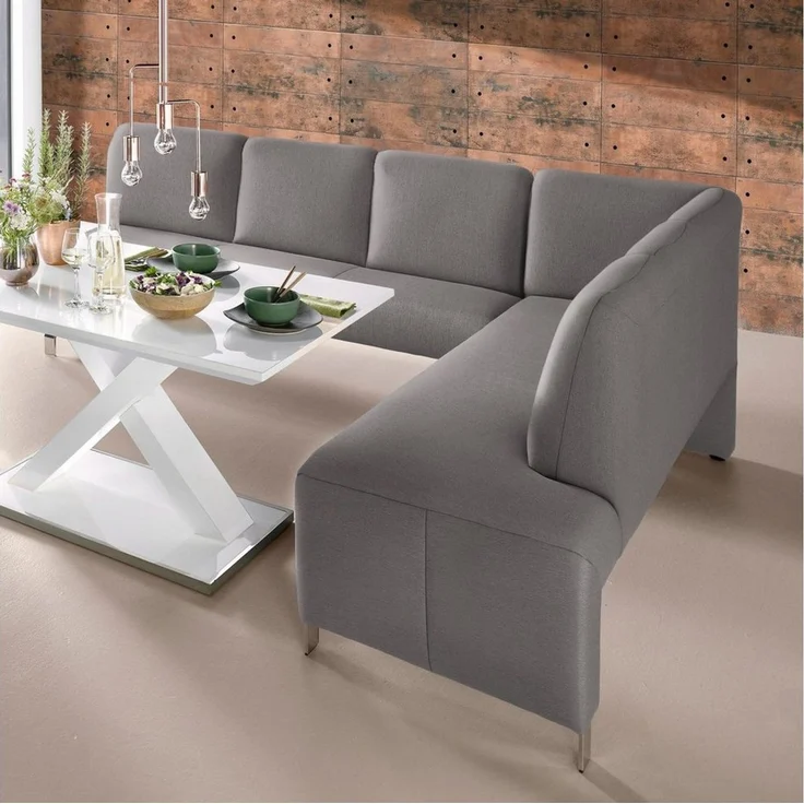 exxpo - sofa fashion Eckbank Intenso, modern, 263/198 cm (B/T), hohe Bodenfreiheit, frei im Raum stellbar, hoher Sitzkomfort – Bild 1