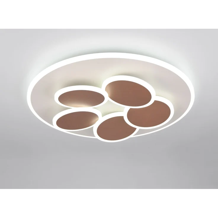 LED Deckenleuchte Grau Coffee dimmbar mit Fernbedienung & Tageslicht Ø 49cm – Bild 7