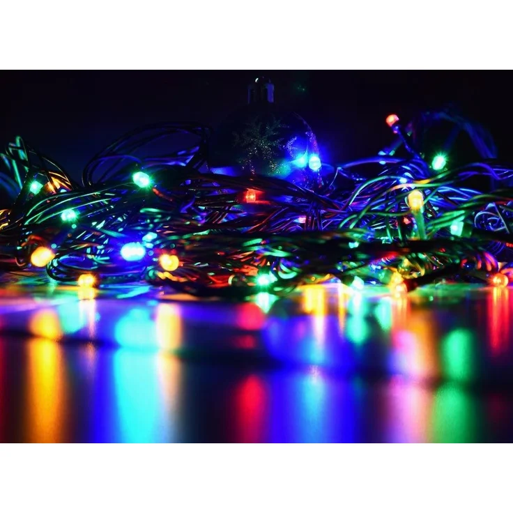 RGB Lichterkette, schwarz, Farbwechsler, 120x LED, L 830 cm – Bild 3