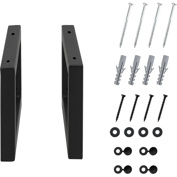 Gestell 2er-Set 40x20cm Schwarz versch. Größen en. casa – Bild 6