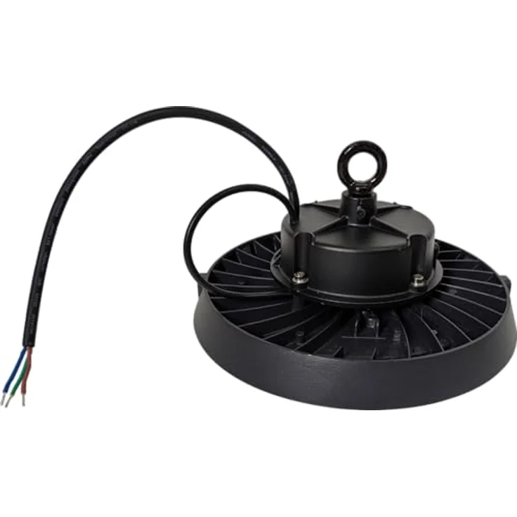 Berger & Schröter LED Strahler UFO High Bay Light 100 W, 12000 Lumen, 6000 K Weißlicht, IP66, Bewegungssensor, Schwarz – Bild 3