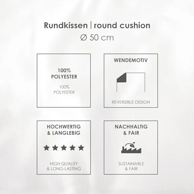 Herding Young Collection Dekokissen Young Collection Weltkugel, hochfarbig bedruckt – Bild 6