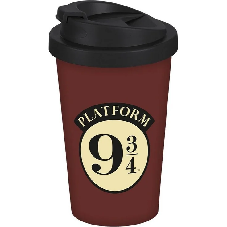 Geda Labels GmbH Coffee-to-go-Becher Harry Potter Hogwarts Express, 1-tlg, PP, Bordeaux, 400 ml, doppelwandig, auslaufsicher – Bild 2