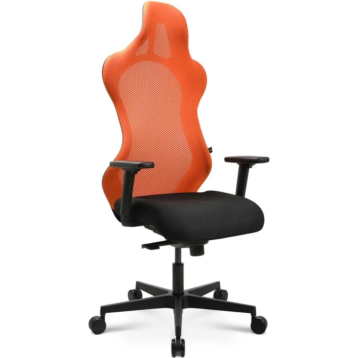 Topstar Sitness RS Sport Gamingstuhl, Kunststoff, orange/schwarz, One Size