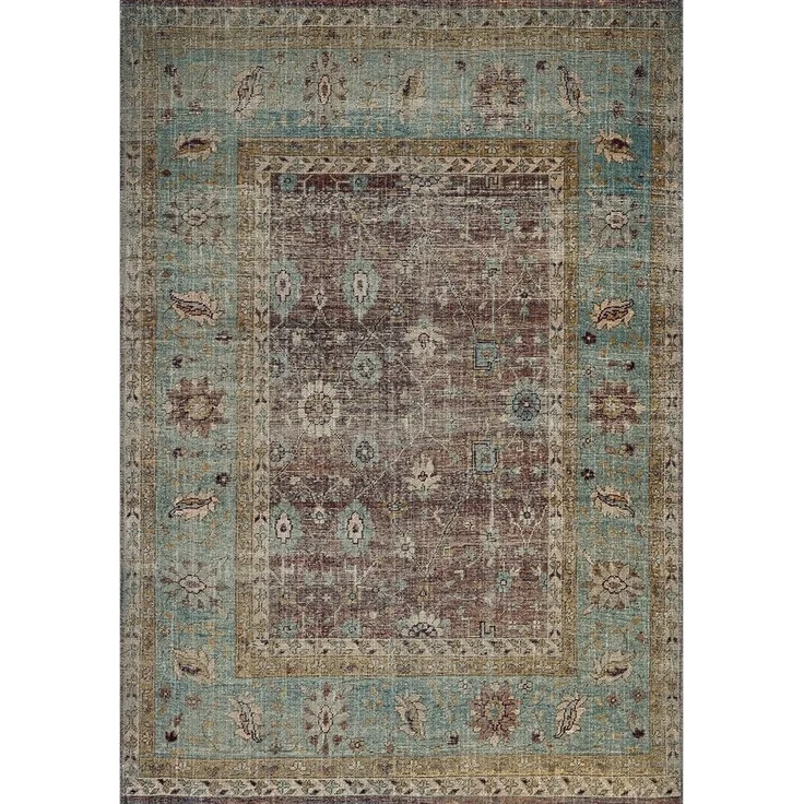 Bamyum Teppich Enber Teppich mit Chenille-Druck, Waschbarer, Antibakteriell Teppich, Einzelstück – Bild 1