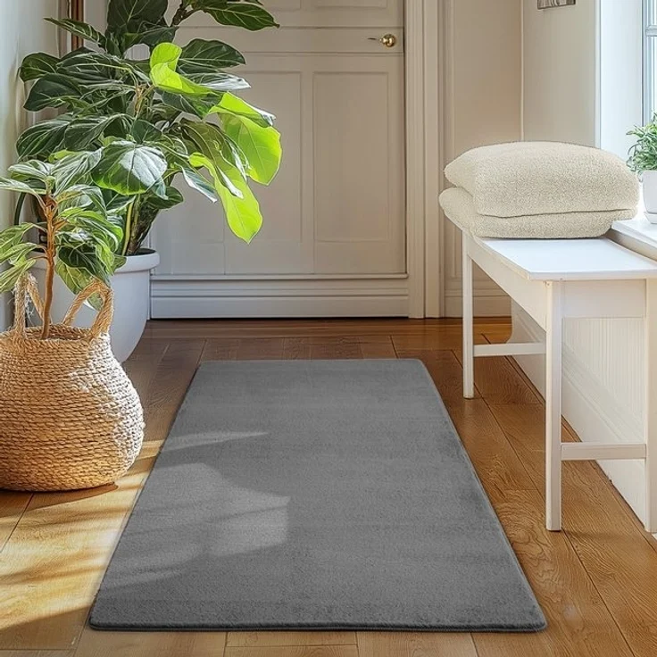 SIMPEX24 Teppich Unicolor - Einfarbig, Rund, Höhe: 11 mm, Perfekt geeignet für Wohnzimmer, Schlafzimmer,Kinderzimmer – Bild 4