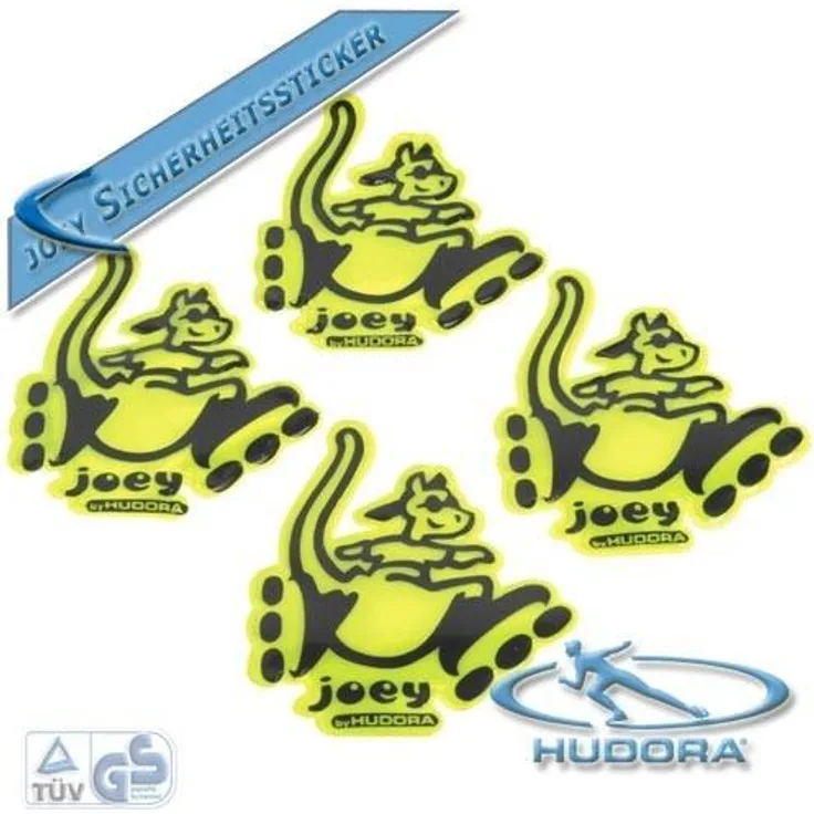 Hudora - 4 Sicherheits-Sticker Reflektoren