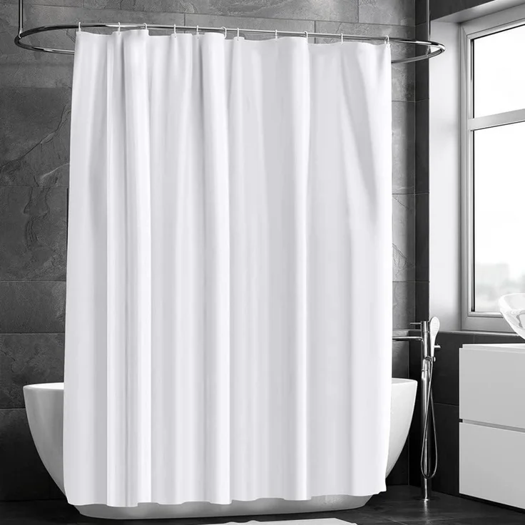 Duschvorhang Anti-schimmel Wasserdicht PEVA 180x180 cm mit 12 – Bild 8
