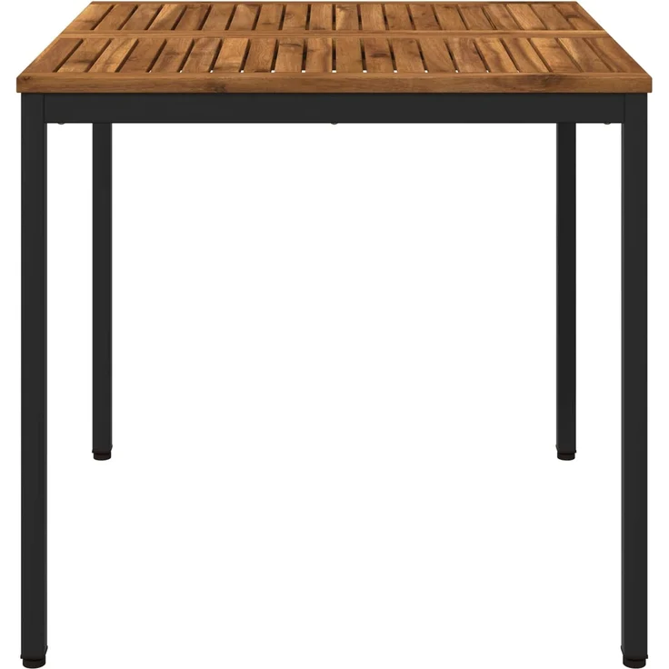 vidaXL Gartentisch NAARDEN Natürlich und Schwarz 80 x 80,5 x 75 cm 901310 – Bild 3
