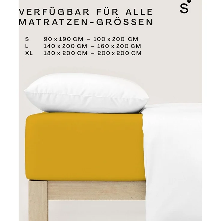 Schlafgut Mako Jersey Spannbetttuch Spannbettlaken 180x200 200x200 – Bild 4