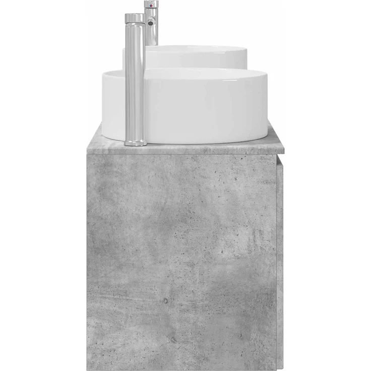vidaXL Badezimmerschrank-Set 3 stk. Betongrau 161,5 x 44,5 x 80 cm 3405730 – Bild 6