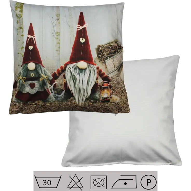 Haus und Deko Tischdecke Kissenbezug 40x40 cm Weihnachten Kissen Deko Samt (1-tlg) – Bild 3